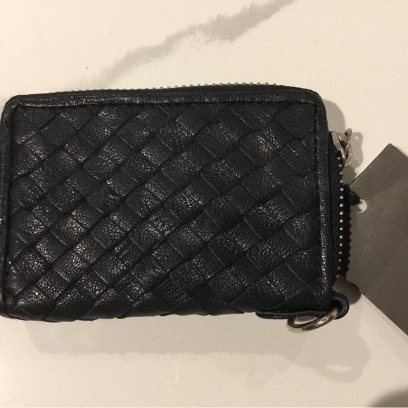 Armani Exchange Woven Midnight Blue Wallet with Keyring NWT - Picture 2 of 4